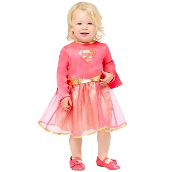 Mini Pink Supergirl Kostüm für Babys und Kleinkinder-Kinder 2-3 Jahre