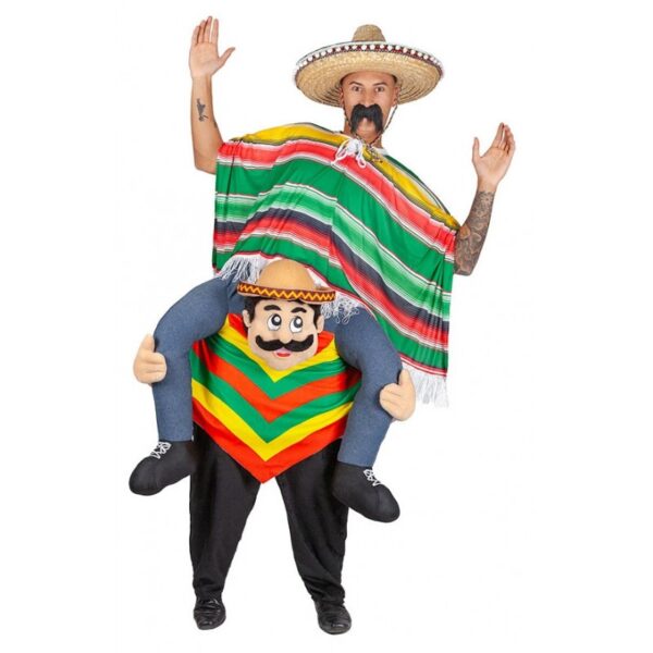 Lustiger Mexikaner Huckepack Kostüm-Einheitsgröße (S-L)