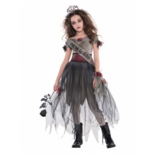 Zahra Zombie Prom Queen Kinderkostüm-Kinder 6-8 Jahre