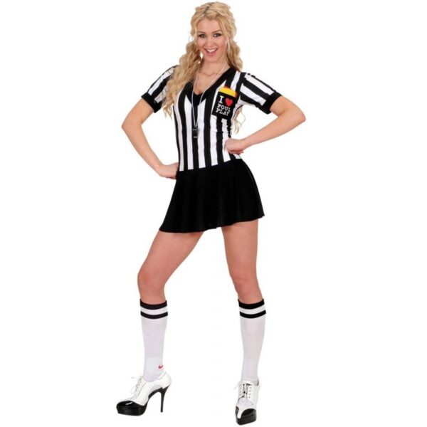 Sexy Referee Schiedsrichter Kostüm für Damen-XS