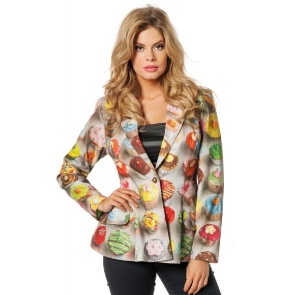 Bunte Lecker Cupcake Premium Jacke-Damen 46