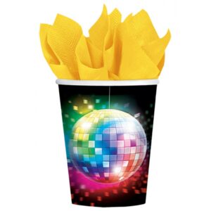 Disco Fever Pappbecher 8er-Set