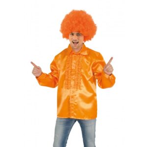 Luxus Discohemd für Herren Orange-XL