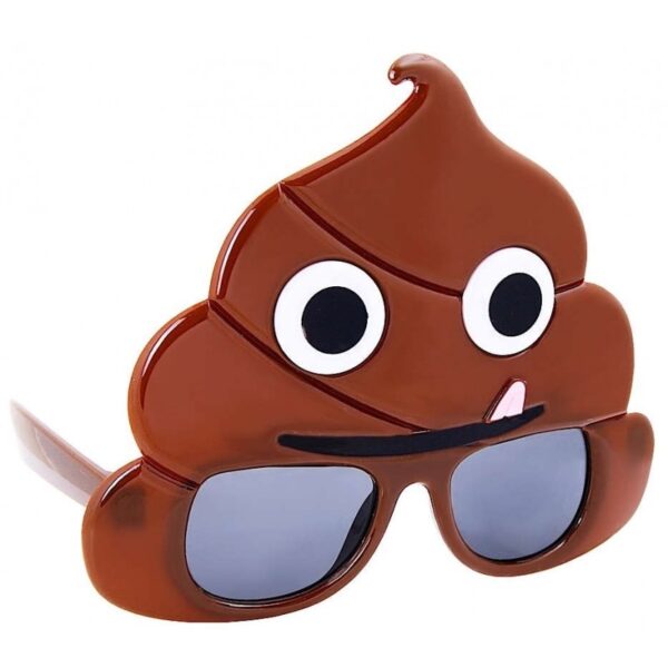 Kackhaufen Emoticon Brille