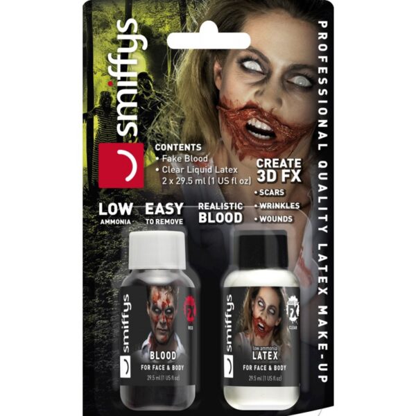 Kleines Zombie Make Up Set 2-teilig